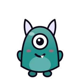 Gnatz in Teal, a monster colour in Beasties