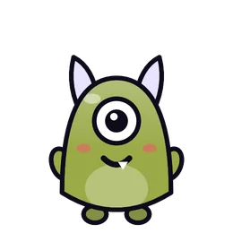 Gnatz in Olive, a monster colour in Beasties