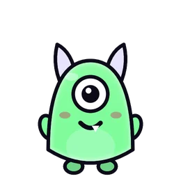 Gnatz in Neon green, a monster colour in Beasties