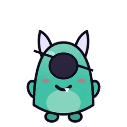 Eye patch on Gnatz, a monster part in Beasties