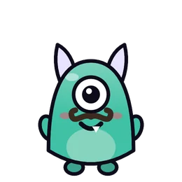 Mustache on Gnatz, a monster part in Beasties