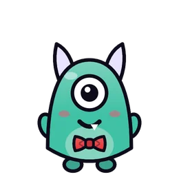 Bow tie on Gnatz, a monster part in Beasties