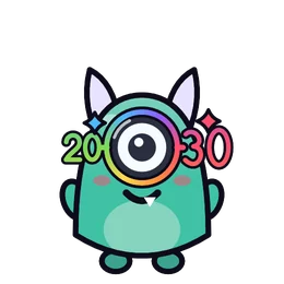 Gnatz mit der Neujahrsbrille 2030 in Beasties