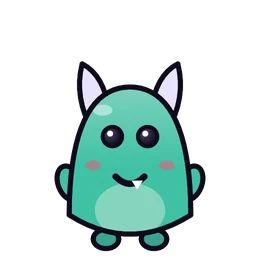 Button eyes on Gnatz, a monster part in Beasties