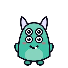 Four eyes on Gnatz, a monster part in Beasties