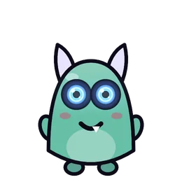 Glow eyes on Gnatz, a monster part in Beasties