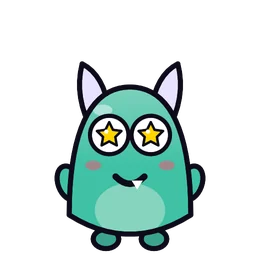 Star eyes on Gnatz, a monster part in Beasties