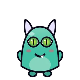 Cat eyes on Gnatz, a monster part in Beasties