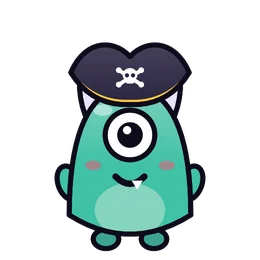 Pirate hat on Gnatz, a monster part in Beasties