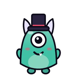 Top hat on Gnatz, a monster part in Beasties