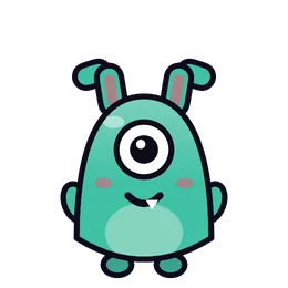 Bunny ears on Gnatz, a monster part in Beasties